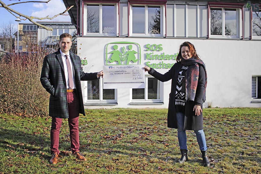 HS immobilienberatung spendet an das SOS Kinderdorf Sachsen Zwickau