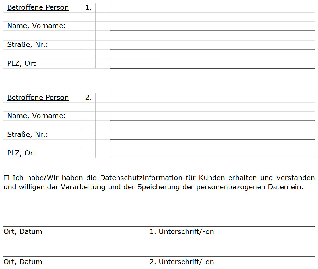 Grafik Formular zur Entscheidungsfindung