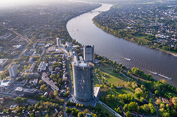 Luftaufnahme von Bonn