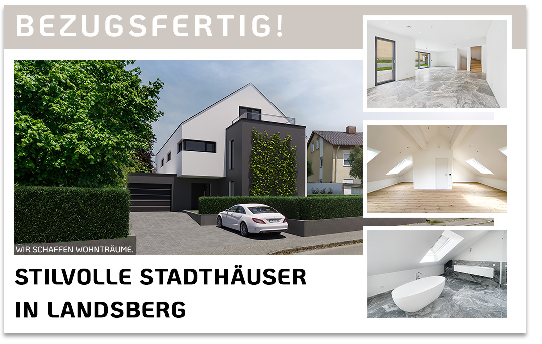 Flyer zum Vertriebstart eines Neubauprojektes mit Fertigstellung im April 2025