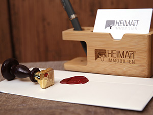 Stift und Briefpapier von HEIMArT Immobilien