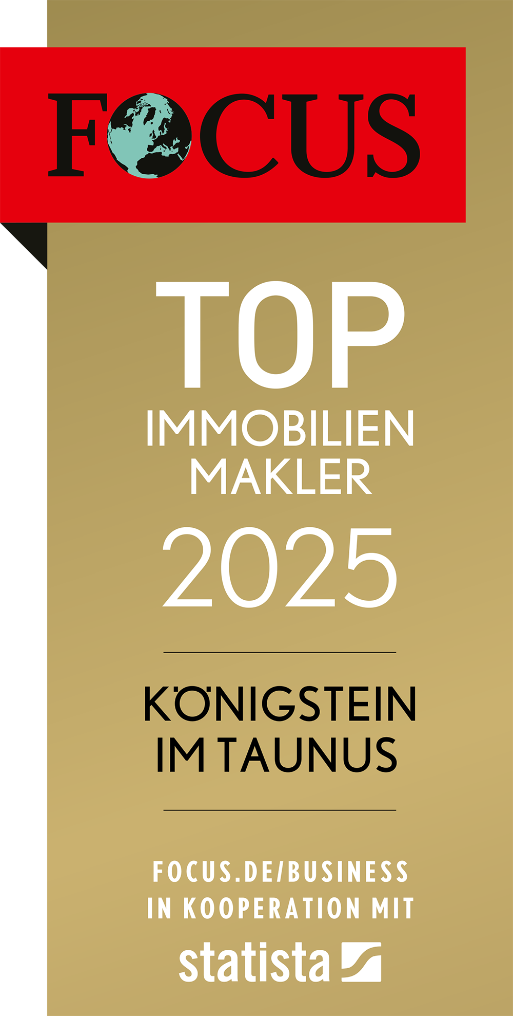 Auszeichnung Focus Top Immobilienmakler Königsstein im Taununs 2025