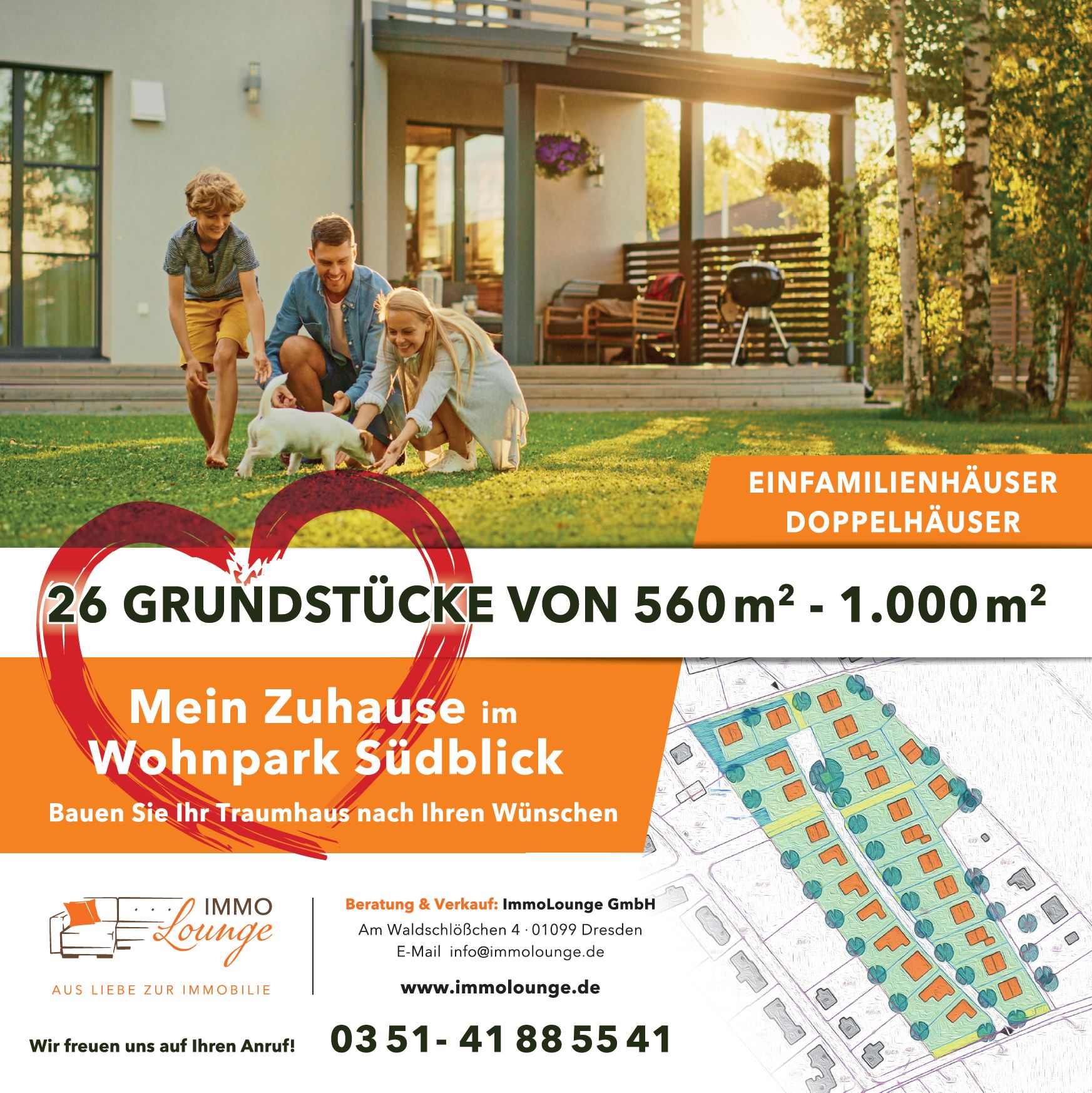 Wohnpark Südblick, 26 Grundstück in Großröhrsdorf zu verkaufen