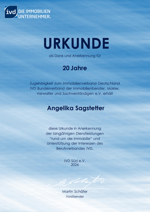 IVD Ehrenurkunde