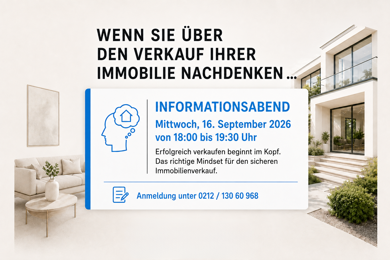 Informationsabend im Haus für Mensch und Immobilie