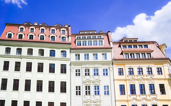 Hausfassaden in Dresden