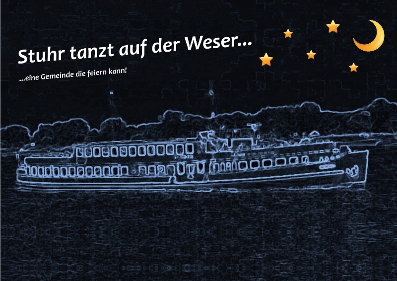 Schiff auf der Weser