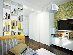 Moderne farbenfrohe Wohnung