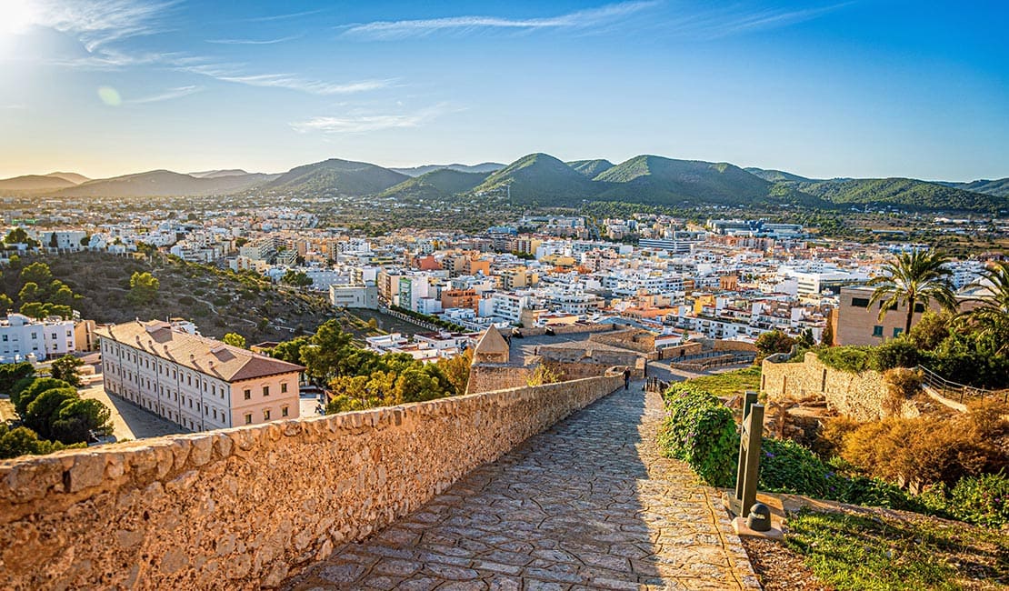 Blick auf die Altstadt von Ibiza